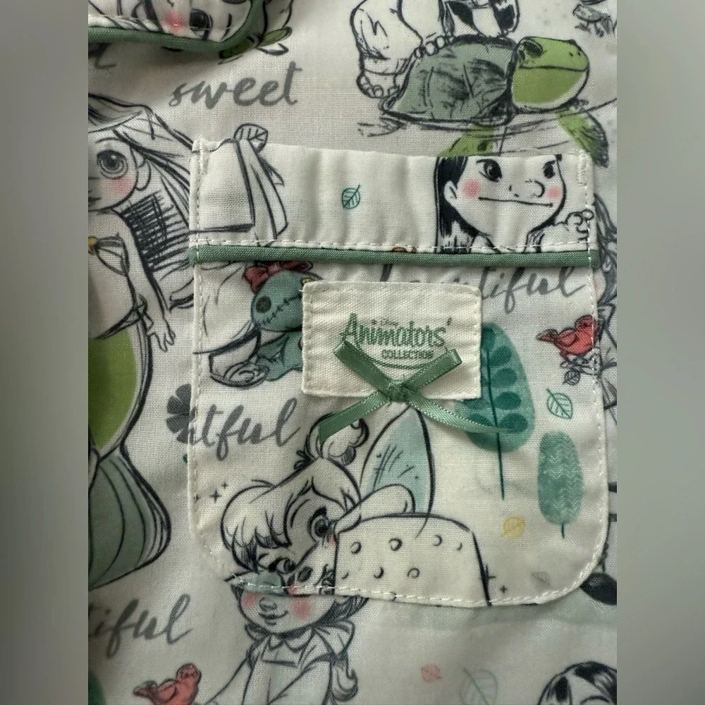 Disney Animators Collection Princess Ariel Belle Tinker Bell Toddler 4T Pajamas